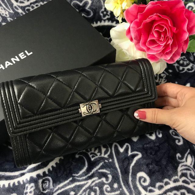 CHANEL - ❤美品入手困難❤　ボーイシャネル　長財布　ラムスキン　シャネル　の通販 by mako♡SHOP｜シャネルならラクマ