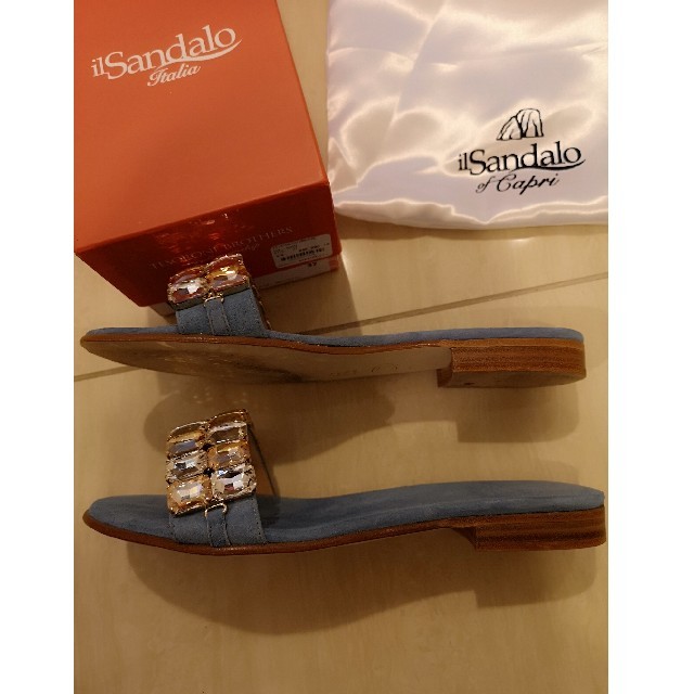 GIUZEPPE ZANOTTI(ジュゼッペザノッティ)のil Sandolo of capri ビジュー ストーン サンダル 37 レディースの靴/シューズ(サンダル)の商品写真