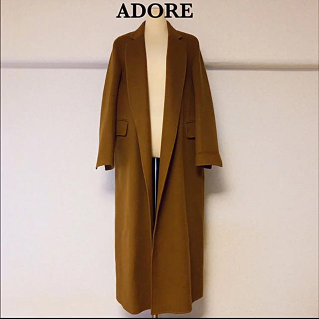 ADORE アドーア 定価9万円 コート ウール ロングコート チェスター M