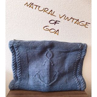 ゴア(goa)のgoa ★Anchor knit クラッチBAG★夏スタイル★アンカー★ニット(クラッチバッグ)