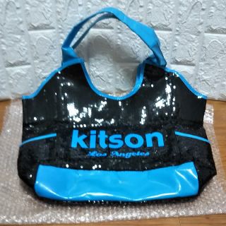 キットソン(KITSON)のkitson キットソン 大き目 大収納 スパンコール ハンドバッグ！(ハンドバッグ)