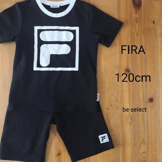 フィラ(FILA)の[FIRA/120cm]ブラック！ロゴマークセットアップ！(Tシャツ/カットソー)