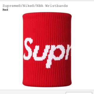 シュプリーム(Supreme)のSupreme nike nba wrist band red(バスケットボール)