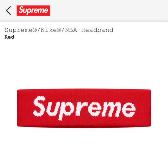 Supreme®/Nike®/NBA Headband ヘッドバンドメンズ