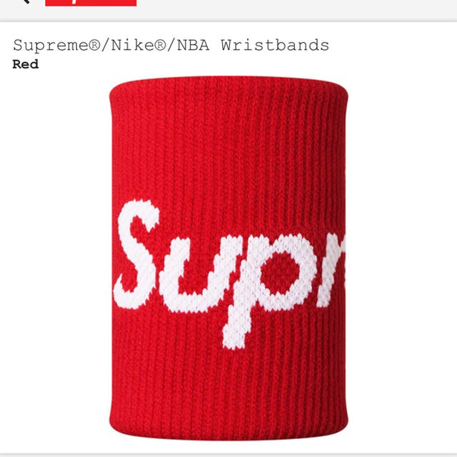 supreme Nike NBA Wristbands Red リストバンド 赤 その他