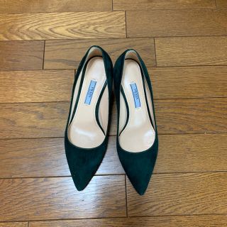 プラダ(PRADA)の【ぴこ様専用】PRADA 深グリーンスエードパンプス(ハイヒール/パンプス)