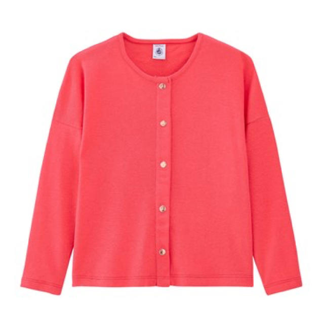 PETIT BATEAU(プチバトー)のSALE☆プチバトー コットンリネン長袖カーディガン キッズ/ベビー/マタニティのキッズ服女の子用(90cm~)(カーディガン)の商品写真