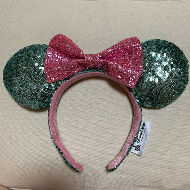 Disney ミニー カチューシャ 上海ディズニー アリエル 緑 ピンク スパンコールの通販 By Mii S Shop ディズニーならラクマ