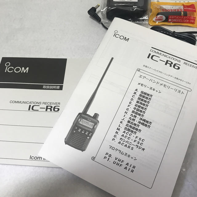 ICOM アイコム 広帯域ハンディレシーバー 航空無線受信機 IC-R6 自衛隊