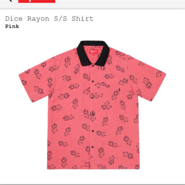 Supreme Dice Rayon shirt pink ピンク XL 希少