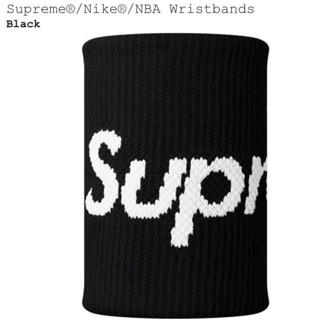 Supreme(シュプリーム)のSupreme®/Nike®/NBA wristband リストバンド 黒 メンズのアクセサリー(バングル/リストバンド)の商品写真