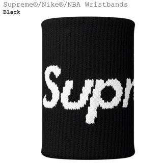 シュプリーム(Supreme)のSupreme®/Nike®/NBA wristband リストバンド 黒(バングル/リストバンド)