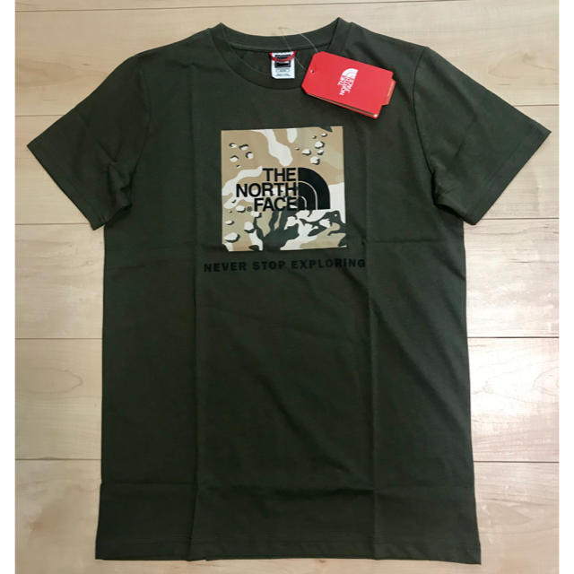 THE NORTH FACE(ザノースフェイス)のSALE 海外限定【新品】ノースフェイス BOX Tシャツ キッズ/ベビー/マタニティのキッズ服女の子用(90cm~)(Tシャツ/カットソー)の商品写真