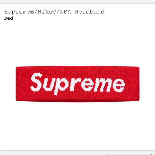 Supreme NBA Nike Headband Redメンズ