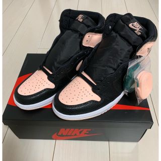 ナイキ(NIKE)の【あみぃ様専用】AIR JORDAN 1  BLACK PINK CRIMSON(スニーカー)