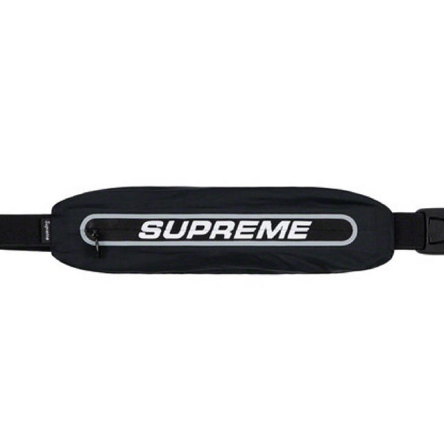 19ss supreme Running Waist Bag Black バッグ