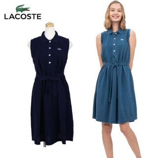 ラコステ(LACOSTE)の超美品♡ラコステ ポロワンピース ノースリーブ(ひざ丈ワンピース)