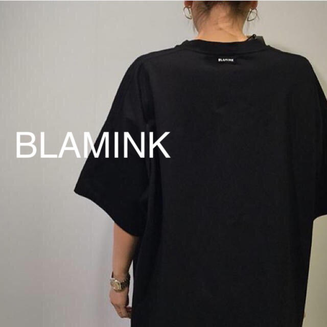 Drawer(ドゥロワー)のloveqos様専用！BLAMINK  オーバーサイズTシャツ レディースのトップス(Tシャツ(半袖/袖なし))の商品写真