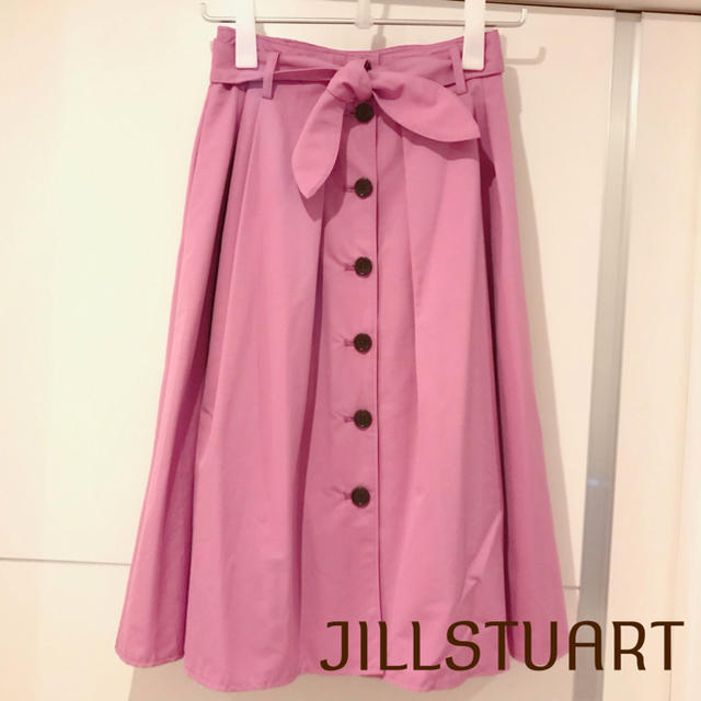ジルスチュアート JILLSTUART スカート パープルピンク フレアスカート