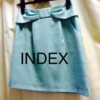インデックス(INDEX)のINDEX♡リボンタイトスカート(ひざ丈スカート)