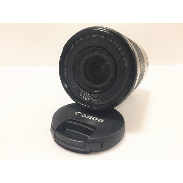 新品 Canon キャノン 望遠ズームレンズ EF-M55-200 ブラック