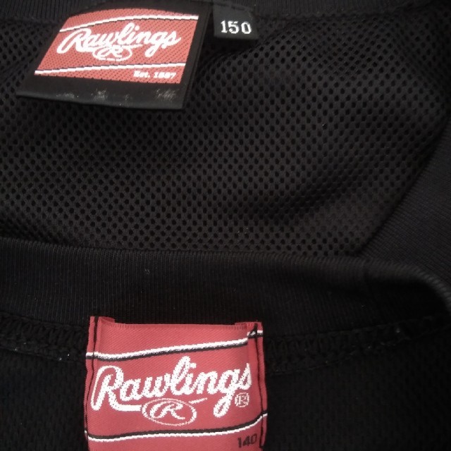 Rawlings(ローリングス)のRawlingsVジャン150＆Tシャツ140美品です！ キッズ/ベビー/マタニティのキッズ服男の子用(90cm~)(Tシャツ/カットソー)の商品写真