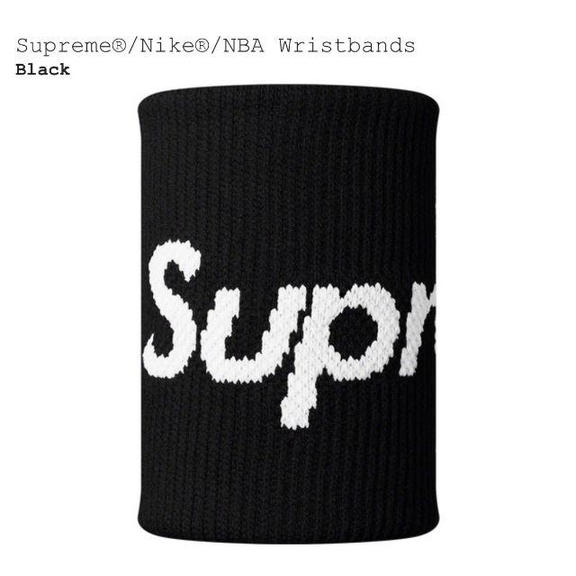 Supreme Nike NBA Wristbands 19ss Black　黒