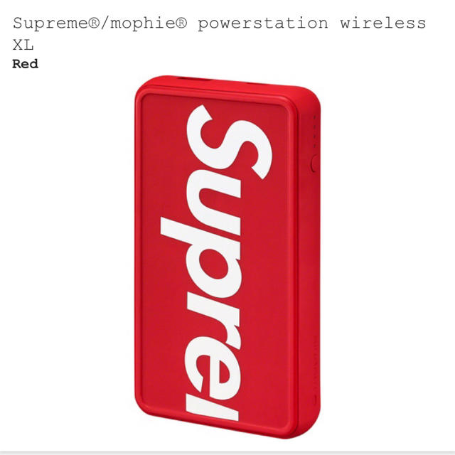 Supreme mophie モバイル バッテリー 赤スマートフォン/携帯電話