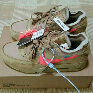 ナイキ(NIKE)のNIKE OFF-WHITE AIR MAX 90 THE TEN デザートオレ(スニーカー)