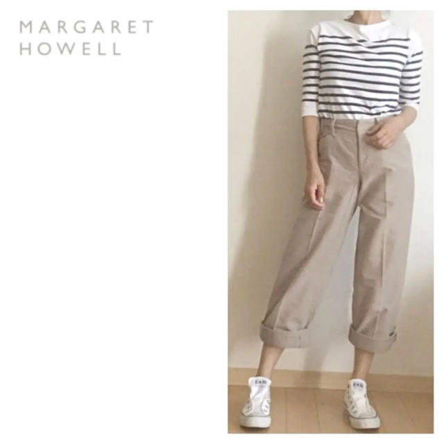 MARGARET HOWELL(マーガレットハウエル)のMARGARET HOWELL☆マーガレットハウエル☆MHL☆パンツ☆ベージュ レディースのパンツ(カジュアルパンツ)の商品写真