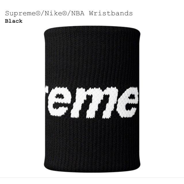 Supreme(シュプリーム)のSupreme Nike NBA Wristbands 19ss Black　黒 メンズのメンズ その他(その他)の商品写真