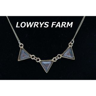 ローリーズファーム(LOWRYS FARM)の【P-42】ローリーズファーム スクエア モチーフ ネックレス アクリル(ネックレス)