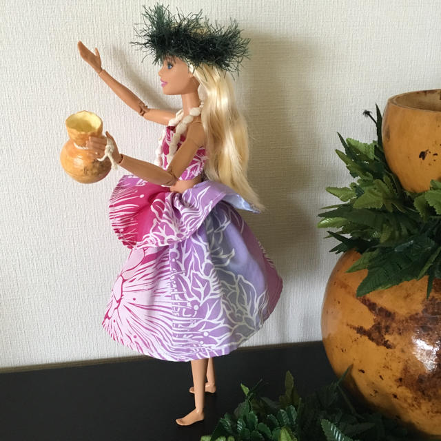 Barbie(バービー)のバービー人形 フラダンス衣装イプ 【No.142】 ハンドメイドのぬいぐるみ/人形(人形)の商品写真