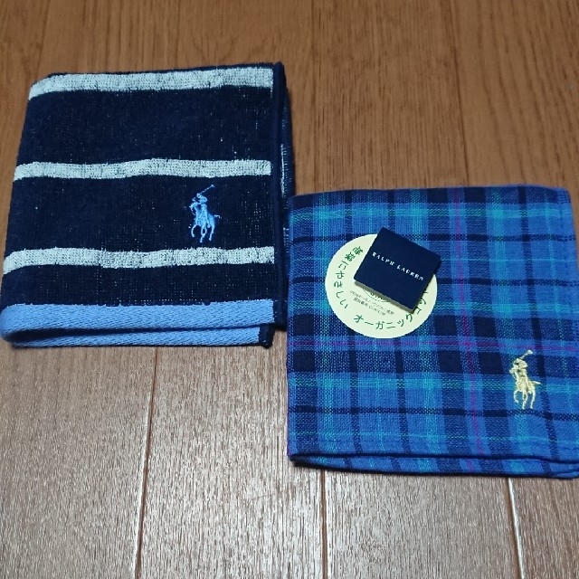 Ralph Lauren(ラルフローレン)のSALE 新品タオルハンカチ 2枚 メンズのファッション小物(ハンカチ/ポケットチーフ)の商品写真