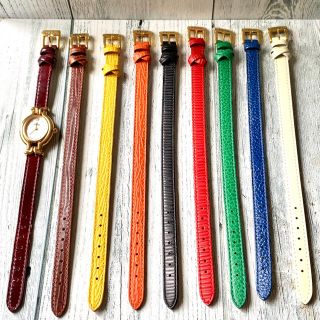 【美品】FENDI フェンディ 腕時計 640L チェンジベルト 9本