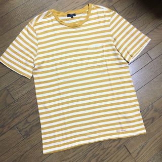 アーバンリサーチ(URBAN RESEARCH)の美品URBAN RESEARCH　ポケット付きボーダーカットソー　アーバン(Tシャツ/カットソー(半袖/袖なし))