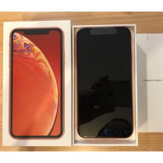 アイフォーン(iPhone)のiPhone XR 64GBCoral(オレンジ) 新品Sim free(スマートフォン本体)