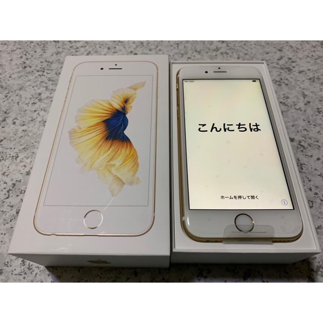 新品☆iPhone6s 32GB ゴールド☆SIMロック解除スミ