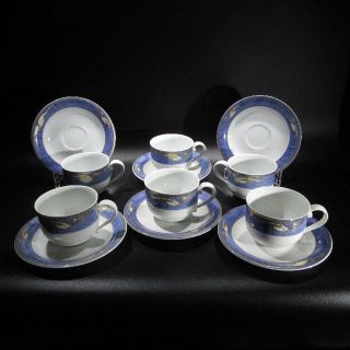 ロイヤルコペンハーゲン(ROYAL COPENHAGEN)のかぱぱ様専用ロイヤルコペンハーゲン　鈴蘭　金彩　カップ＆ソーサー6客セット(食器)