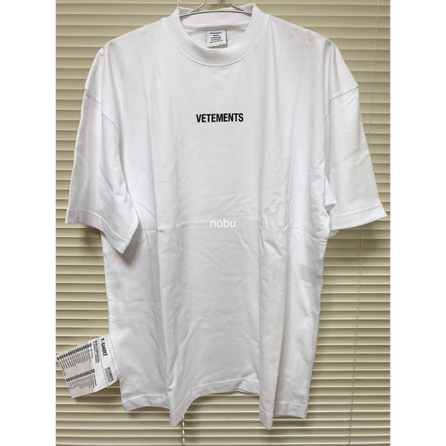 新品【 VETEMENTS  】 Logo T-Shirts S M ヴェトモンTシャツ/カットソー(半袖/袖なし)