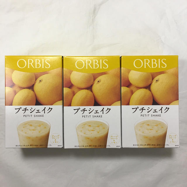 ORBIS(オルビス)のグレープフルーツ＆レモン ORBIS オルビス プチシェイク ×3箱(21食) コスメ/美容のダイエット(ダイエット食品)の商品写真