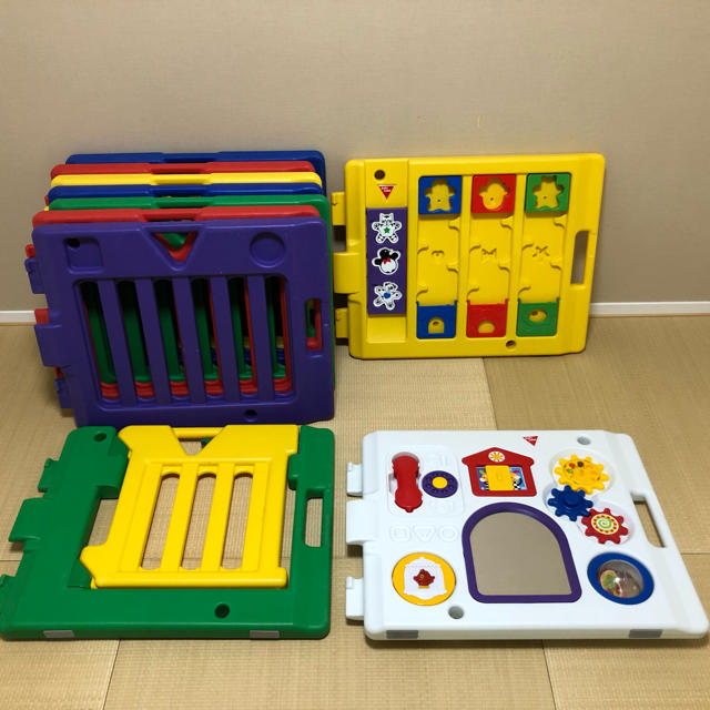 日本育児 - 【中古品】日本育児  ベビーサークル 10枚セット ミュージカルキッズランド
