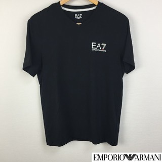 エンポリオアルマーニ(Emporio Armani)の美品 エンポリオアルマーニ 半袖Tシャツ ブラック サイズM(Tシャツ/カットソー(半袖/袖なし))
