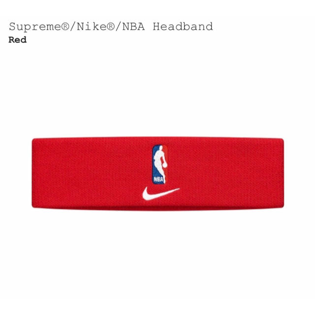 Supreme(シュプリーム)のSupreme Nike NBA Headband ヘッドバンド red レディースのヘアアクセサリー(ヘアバンド)の商品写真