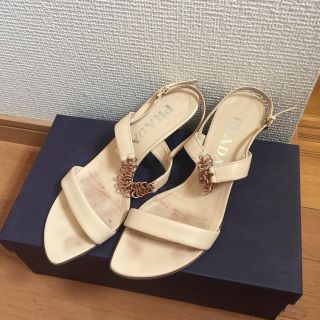 プラダ(PRADA)のプラダ チェーンサンダル ミュール箱付き(ミュール)