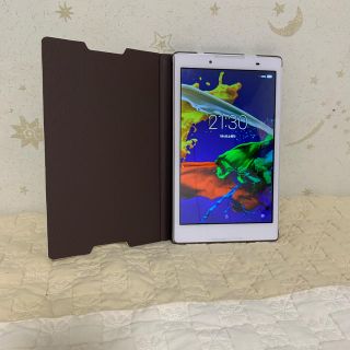 レノボ(Lenovo)の8インチタブレット　Softbank   カバー付きシルバー(タブレット)