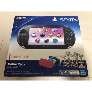 プレイステーションヴィータ(PlayStation Vita)のPSVITA 本体 バリューパック ピンク/ブラック(携帯用ゲーム機本体)