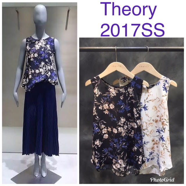 theory(セオリー)の葉っぱ81様専用 SAPHIRE.BLUEとカーゴパンツ レディースのトップス(シャツ/ブラウス(半袖/袖なし))の商品写真