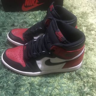 ナイキ(NIKE)のAIR JORDAN 1 RETRO HIGH OG BRED TOE 28cm(スニーカー)