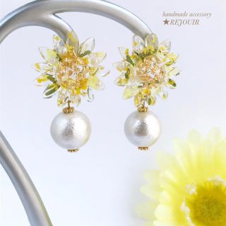 ボタニカル❤︎ ヒマワリピアス/イヤリング*°(ピアス)